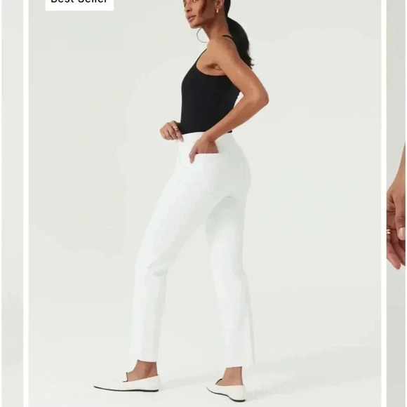 SPANX On the Go Slim Straight Pants with Opaque Technology - Picture 2 of 8